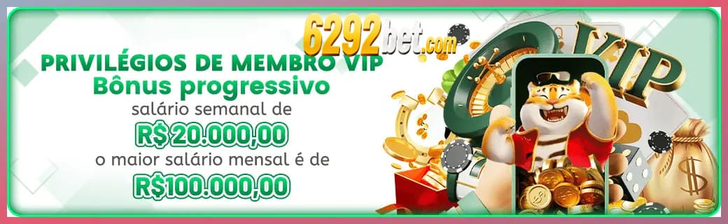 6292BET bônus — cashback 15 por cento e níveis VIP